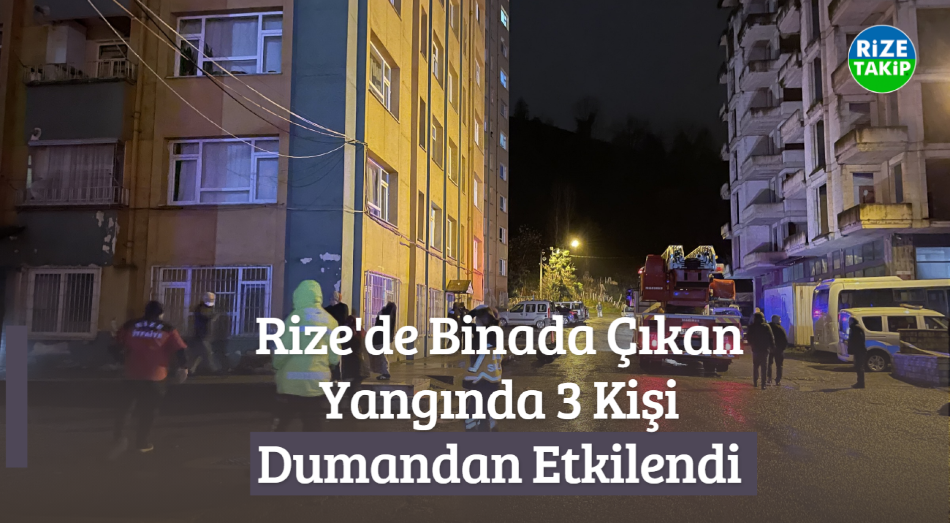 Binada Çıkan Yangında 3 Kişi Dumandan Etkilendi