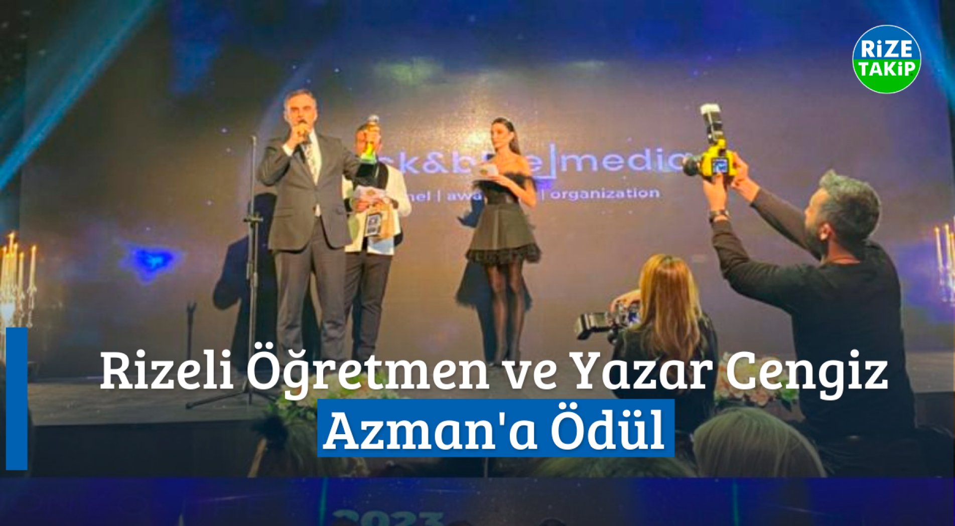 Rizeli Öğretmen ve Yazar Cengiz Azman'a Ödül