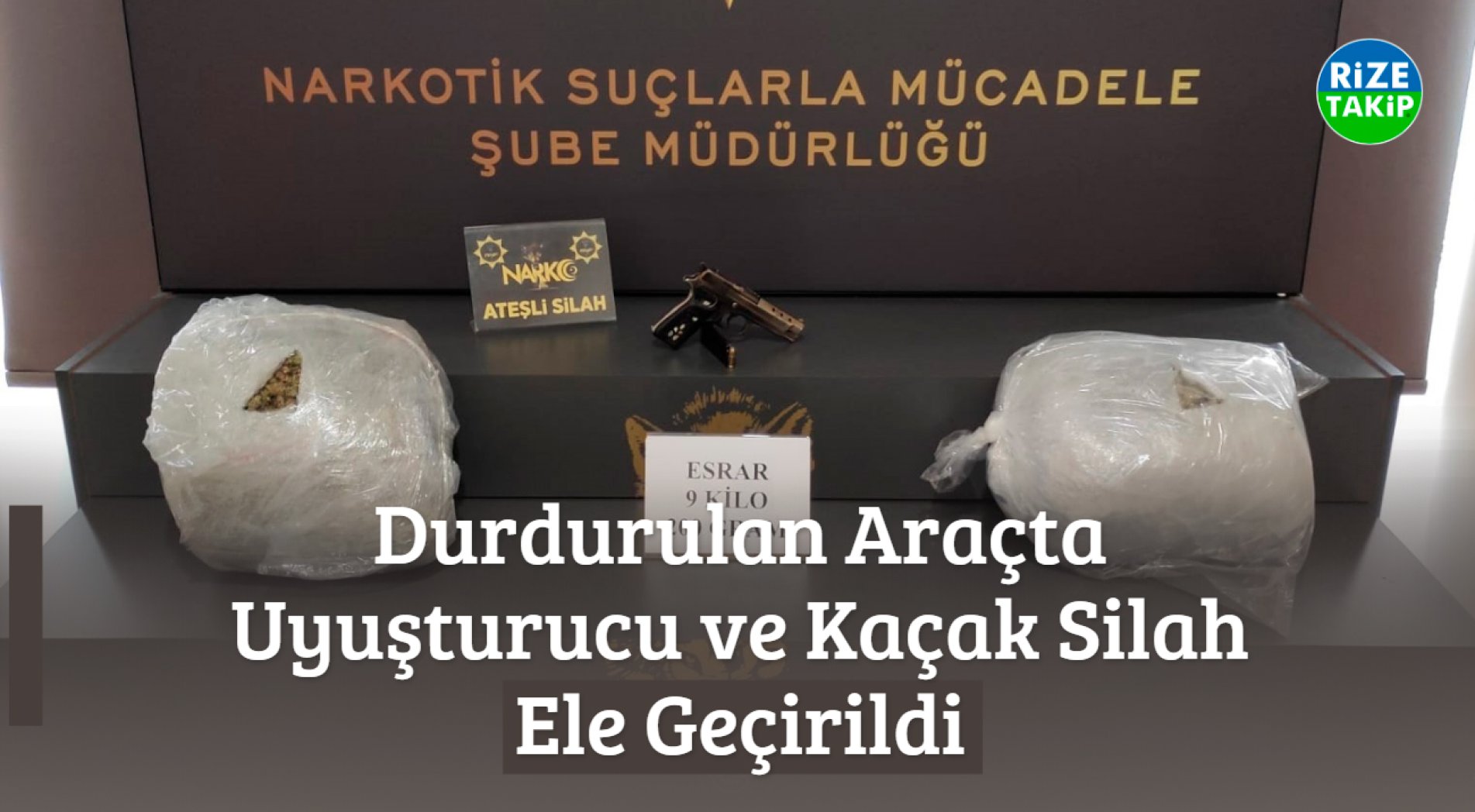 Durdurulan Araçta Uyuşturucu ve Kaçak Silah Ele Geçirildi