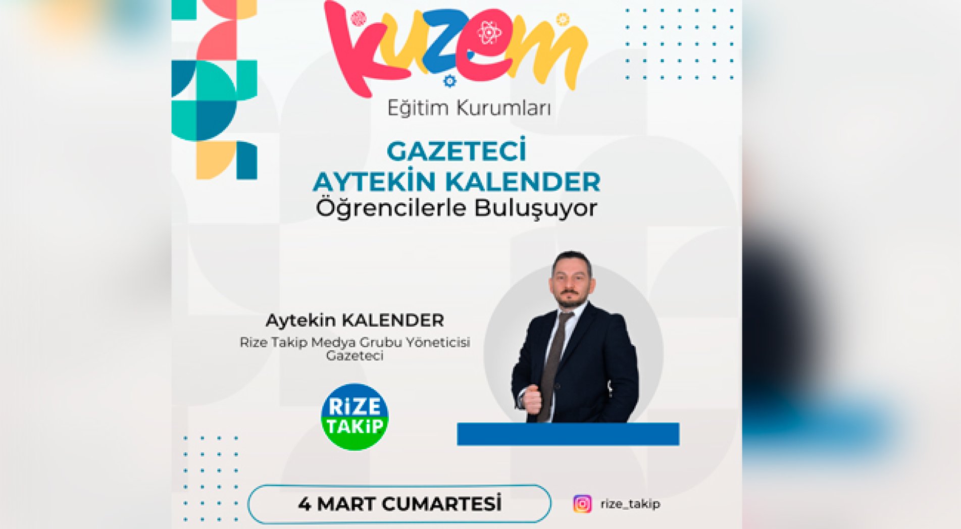 Gazeteci Aytekin Kalender Öğrencilerle Buluşacak