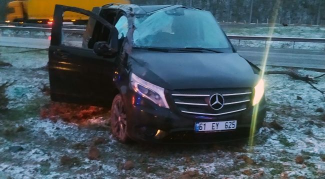 Samsun'da minibüs devrildi: 5 yaralı