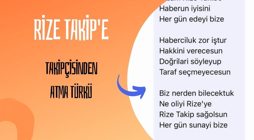 Rize Takip'e takipçisinden 'atma türkü'