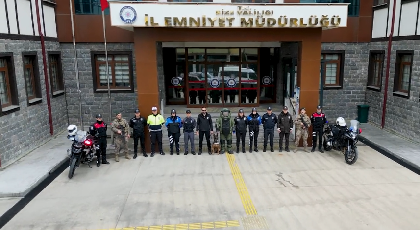 Rize Emniyet Müdürlüğü'nde 'Polis Haftası'na Özel Video