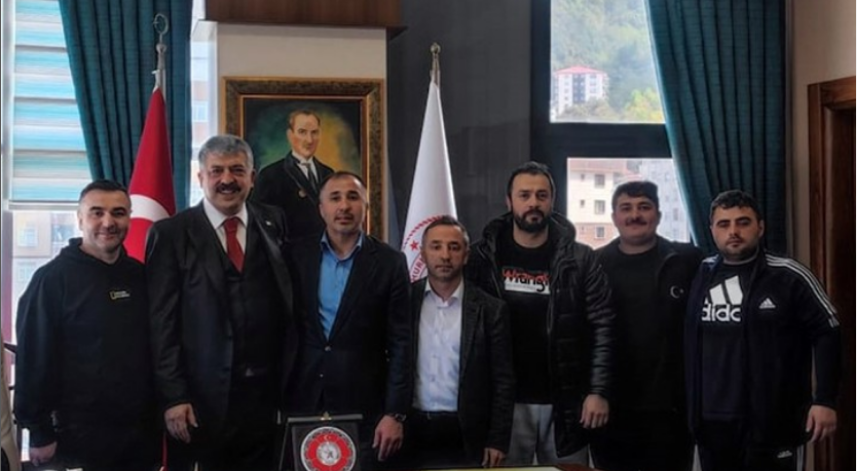 Judo Federasyonu Başkanı Rize İl Müdürlüğü'nü ziyaret etti