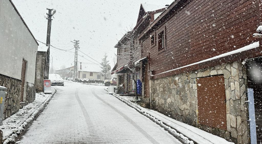 Ordu'nun Çambaşı Yaylası'nda kar yağışı etkili oldu