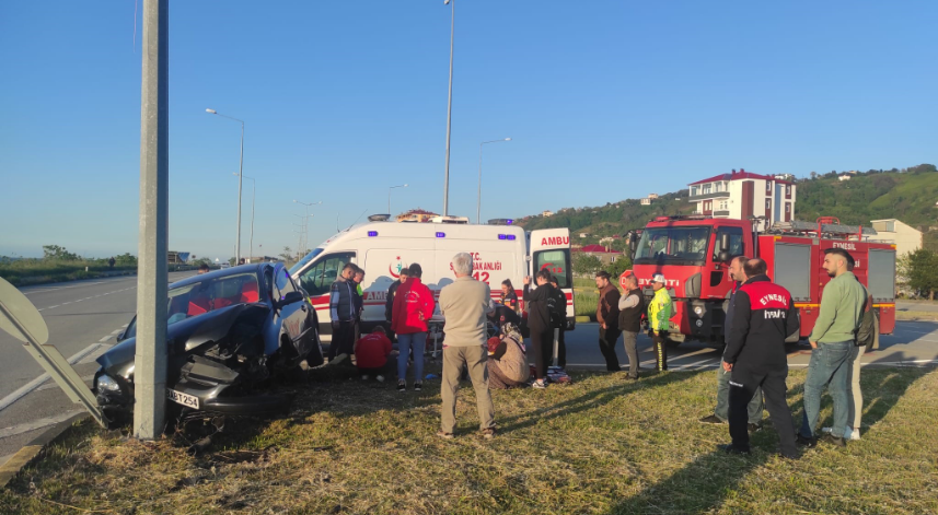 Giresun’da trafik kazası: 4 yaralı