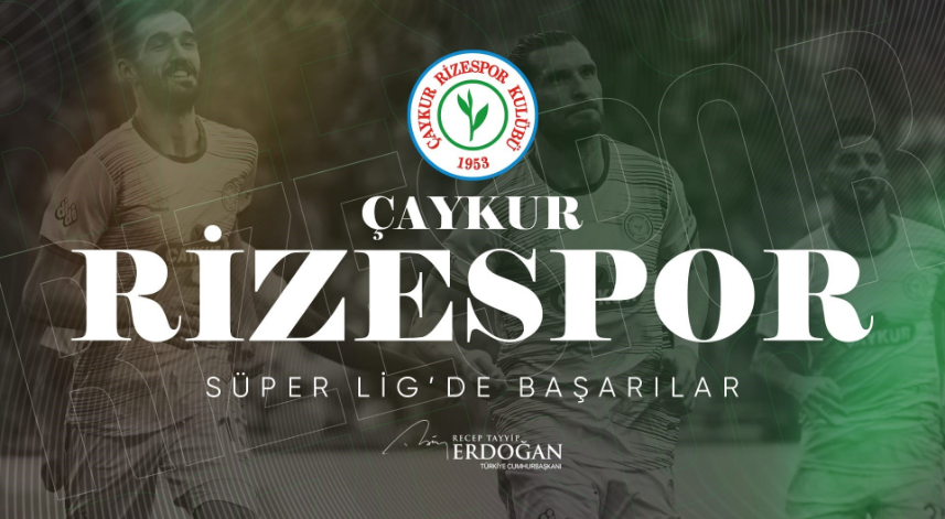 Cumhurbaşkanı Erdoğan Süper Lig'e çıkan Rizespor’u kutladı