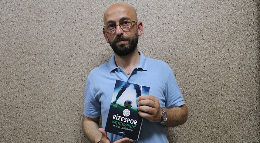 Rizeli araştırmacı, Rizespor’un 55 sezonluk maç istatistiklerini kitap haline getirdi