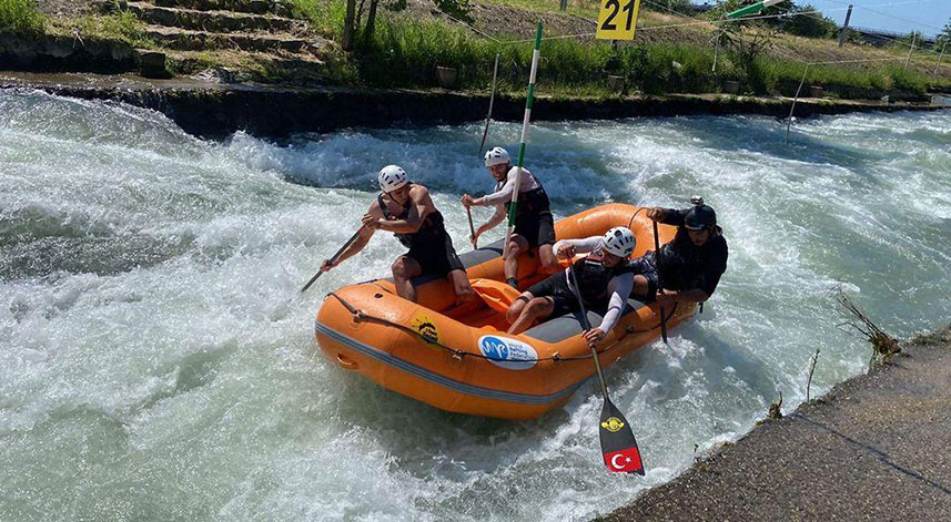 Rafting milli takımı, hazırlıklarını Rize'de sürdürüyor