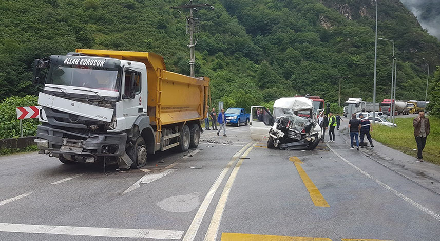 Giresun’da trafik kazası: 1 ölü