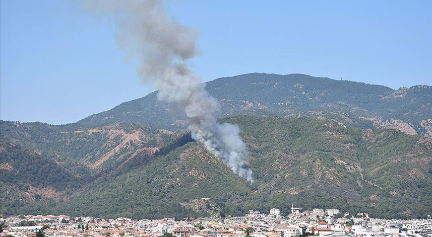 Marmaris'teki orman yangını kontrol altına alındı