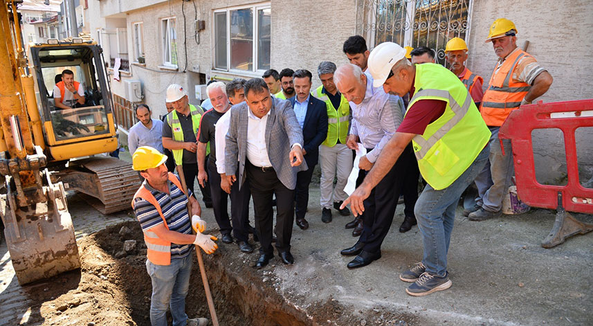 Trabzon kent merkezinde içme suyu altyapı çalışmaları devam ediyor