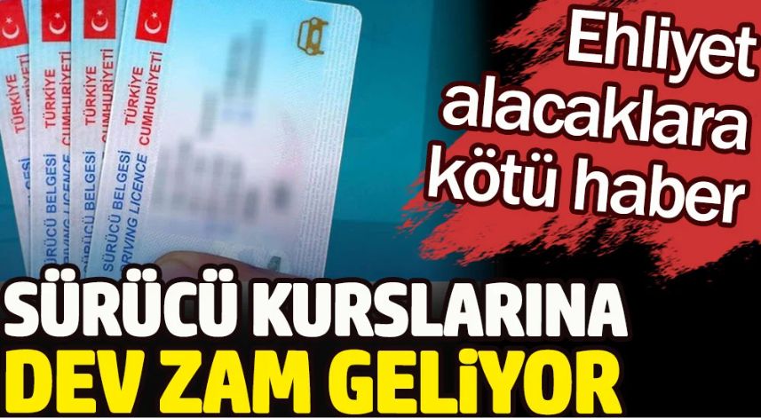 Sürücü kursları zam için geri sayıma geçti: Ehliyet ücreti yine artacak