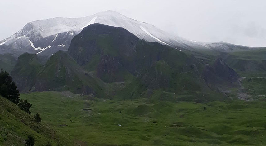 Artvin’de Temmuz ayında kar sürprizi