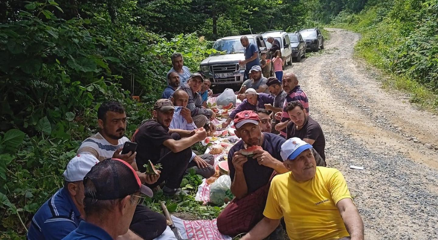 İkizdere'de 'İmece' usulüyle yayla yollarının bakımı yapılıyor