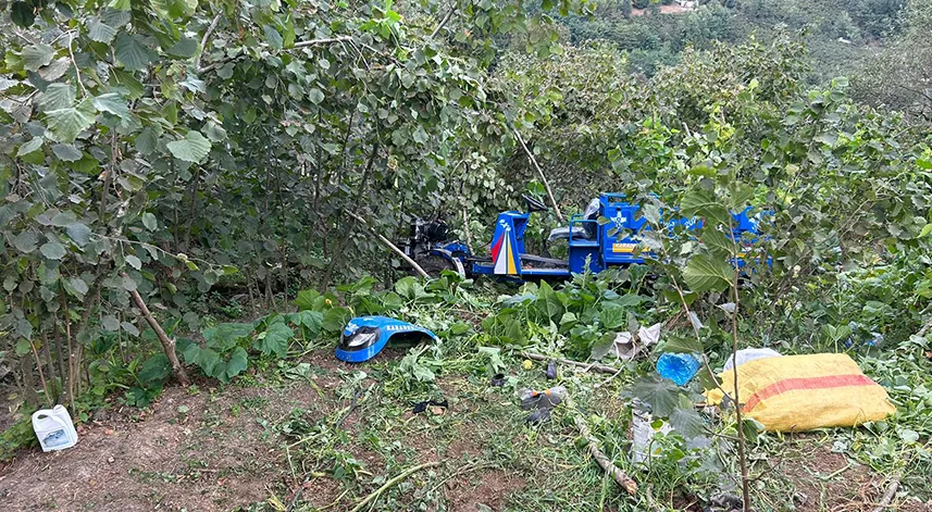 Tarım aracının devrildiği kazada 1 çocuk hayatını kaybetti