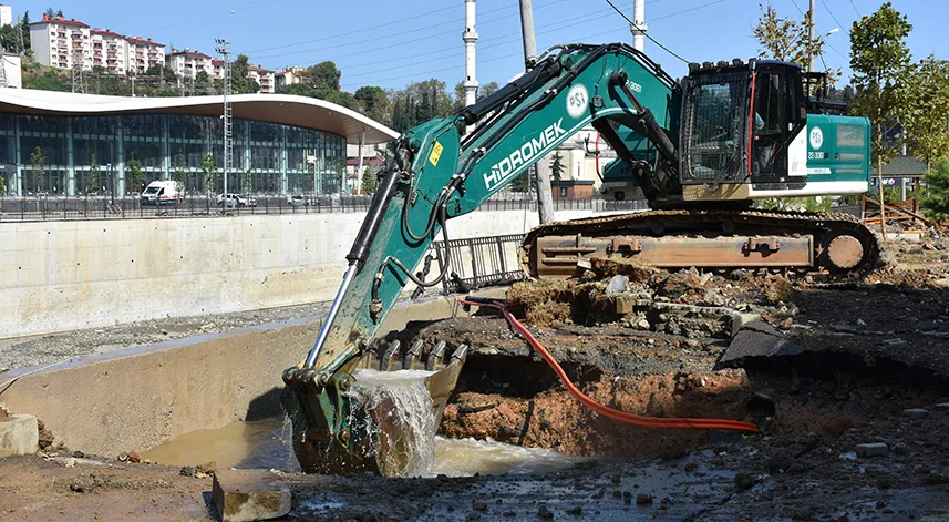 Trabzon'da ana isale hattında patlama meydana geldi