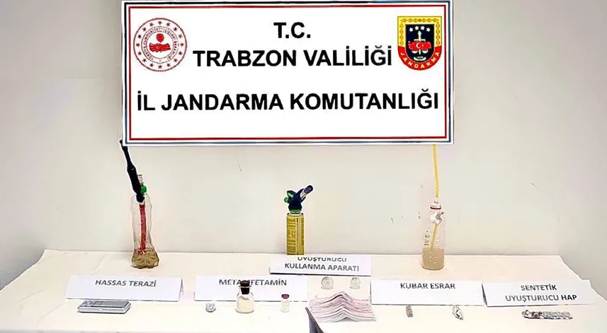 Trabzon'daki uyuşturucu operasyonunda 2 kişi yakalandı