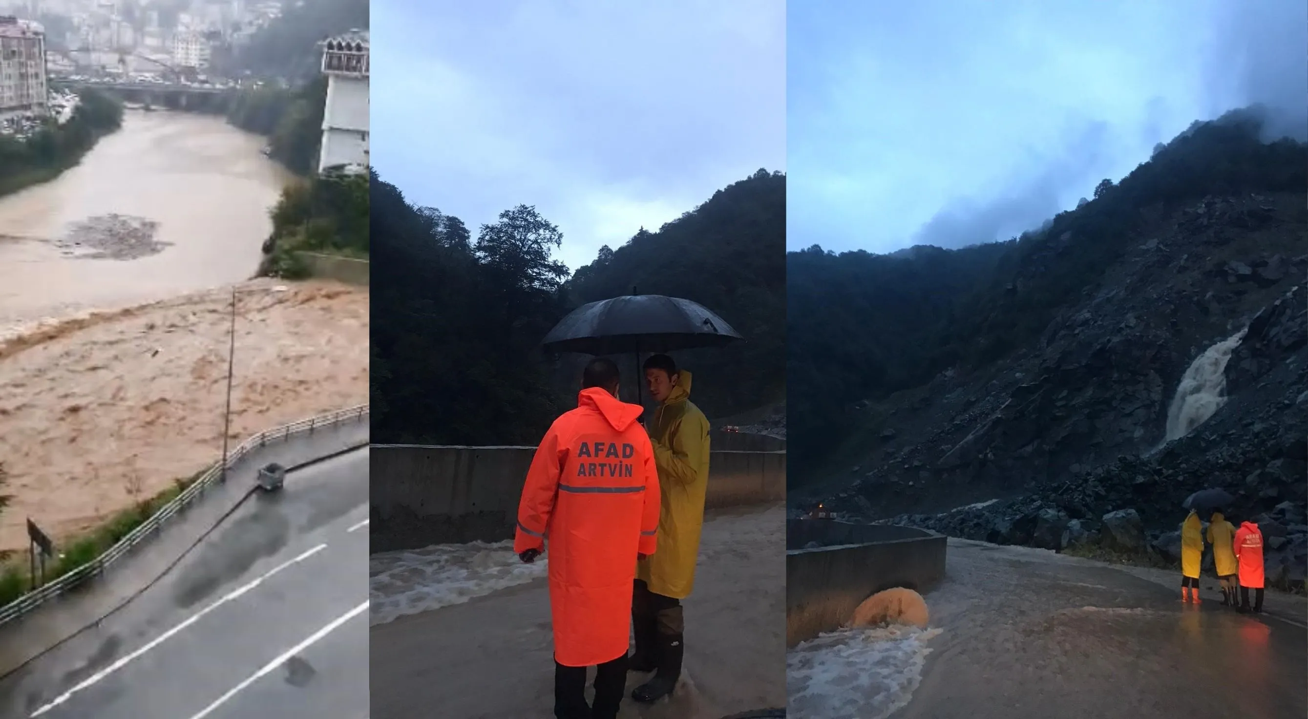 Artvin’de dereler taştı, köy yolları ulaşıma kapandı