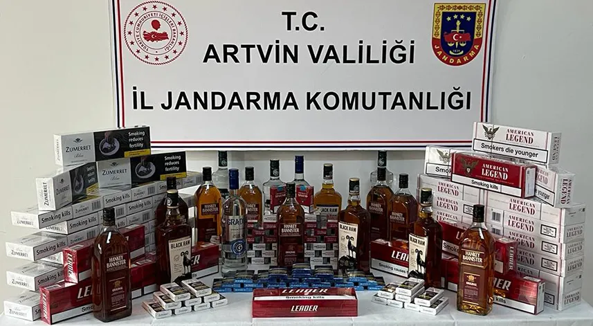 Artvin'de kaçakçılık operasyonlarında 9 şüpheli hakkında işlem yapıldı