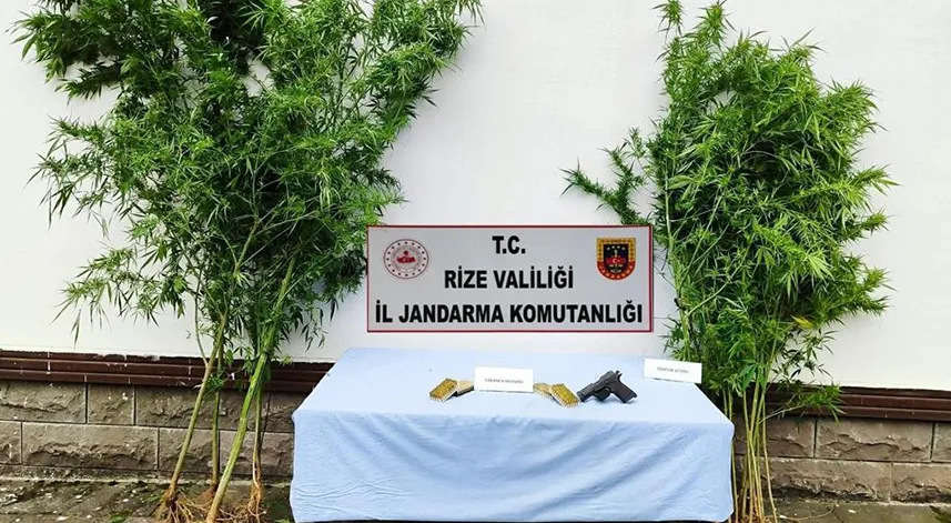 Rize'de 10 kilogram esrar ele geçirildi