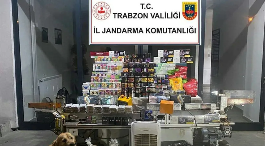 Trabzon'da jandarma ve polisten ortak operasyon