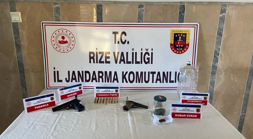 Rize'de 8 gün içerisinde 44 şüpheli hakkında işlem yapıldı