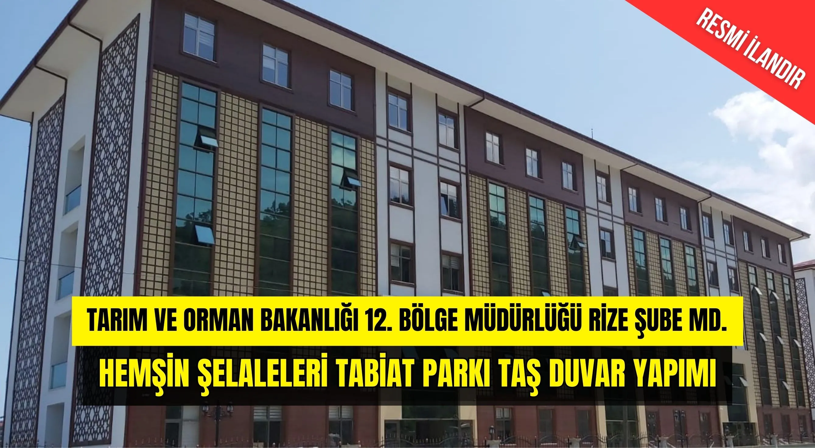 Hemşin Şelaleleri Tabiat Parkı Taş Duvar Yapımı