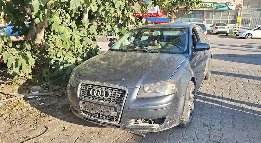 Samsun'da otomobille çarpışan motosiklet sürücüsü yaralandı