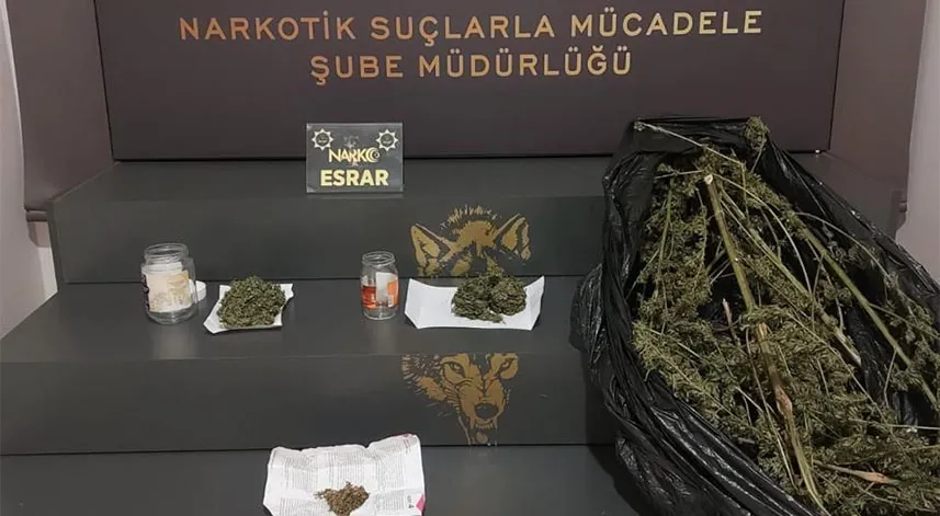 Rize'de 594,63 gram esrar ele geçirildi