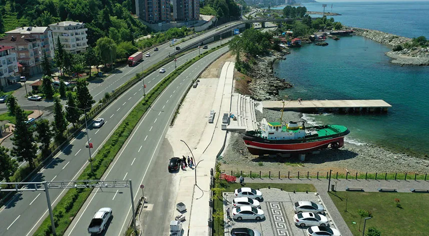 Rize sahilinde bisikletle kesintisiz ulaşım 