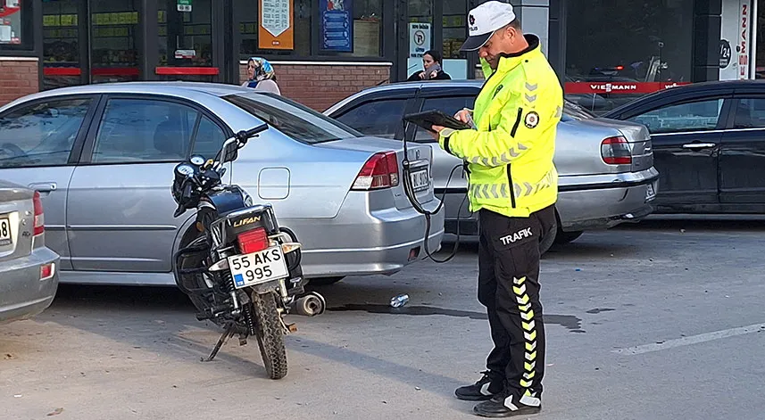 Samsun'da motosikletin çarptığı yaya ağır yaralandı