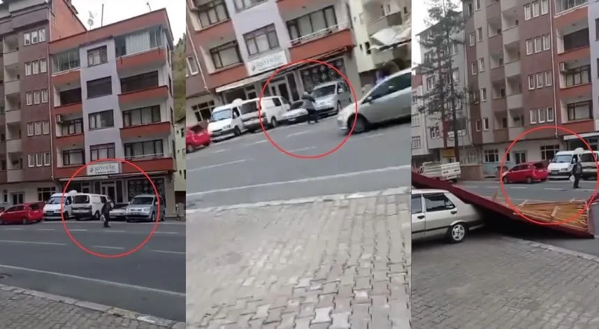 Uçan çatının altında kalmaktan son anda kurtulan muhtar konuştu