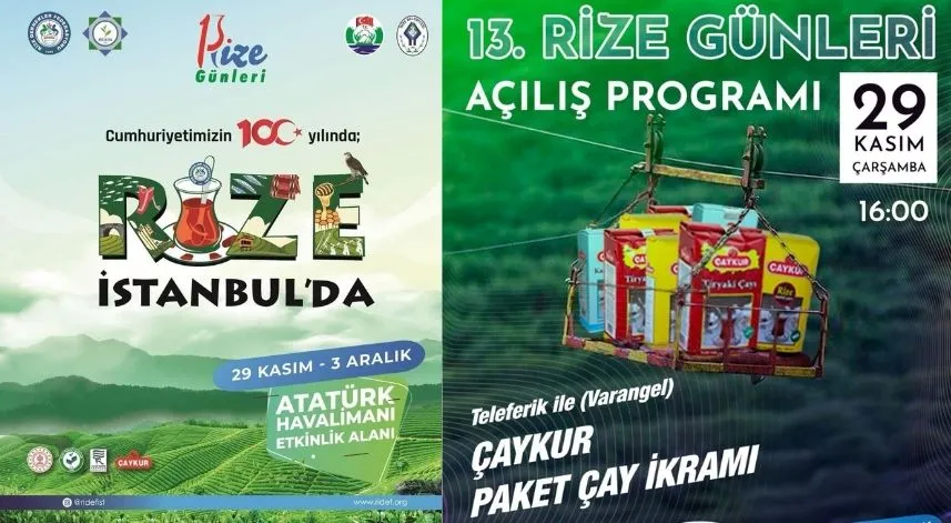 İstanbul’da 13.Rize Günleri bugün başlıyor 