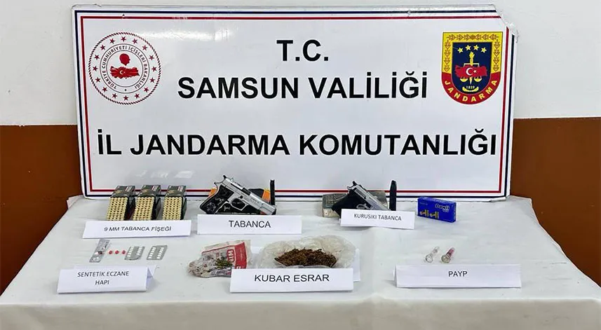 Samsun'da uyuşturucu operasyonunda 2 zanlı yakalandı