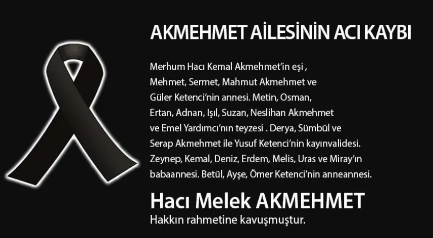 Akmehmet Ailesinin Acı Günü 