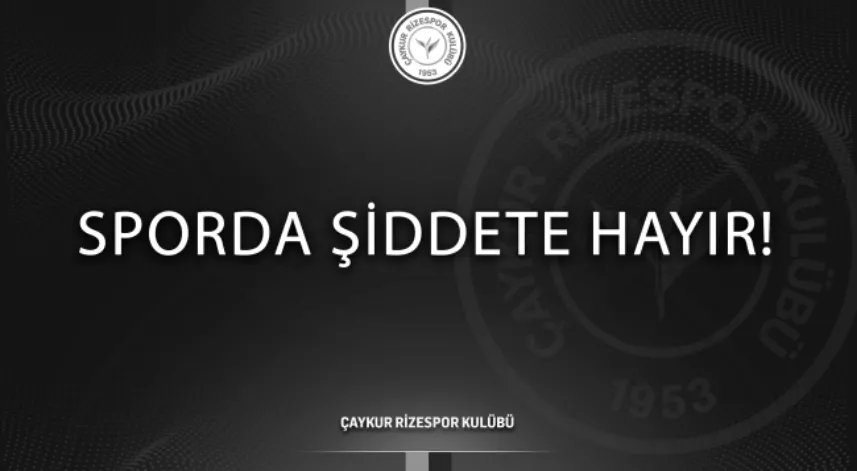 Çaykur Rizespor, Halil Umut Meler'e yapılan saldırıyı kınadı