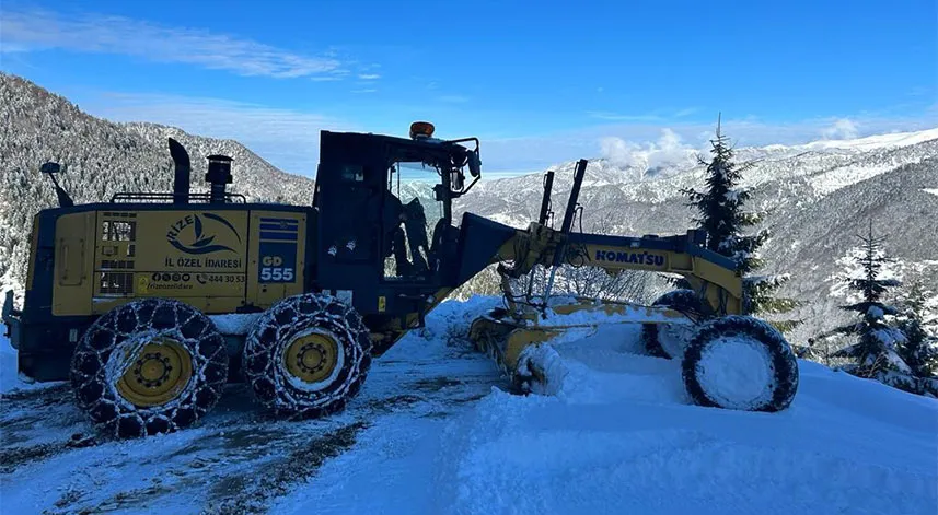 Rize'de 64 köy yolu ulaşıma kapandı