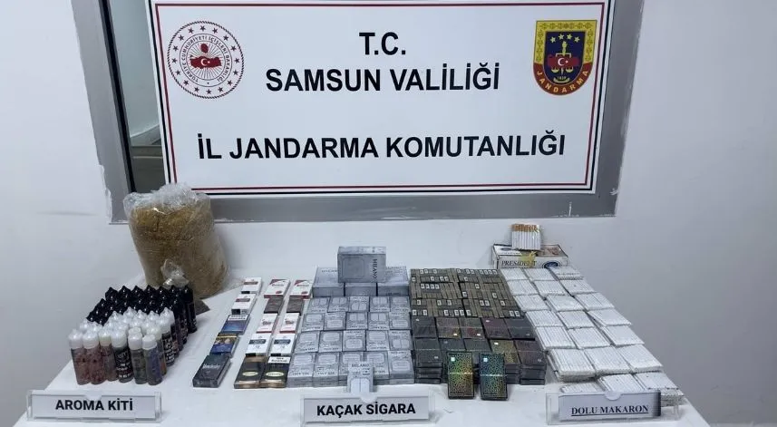 Samsun'da tütün ve sigara kaçakçılığı operasyonunda bir zanlı yakalandı