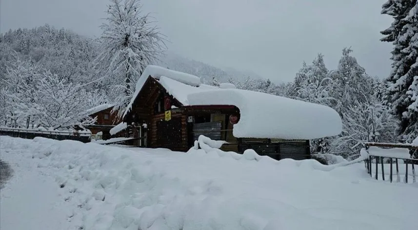 Rize'nin yüksek kesimlerde kuvvetli kar yağışı bekleniyor