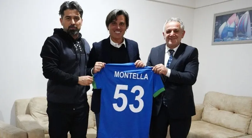 A Milli Takım Teknik Direktörü Montella'dan Çaykur Rizespor'a ziyaret