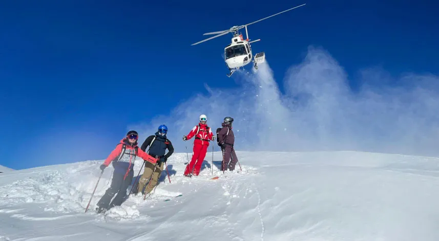 Kaçkar Dağları'nda 'heliski' heyecanı devam ediyor