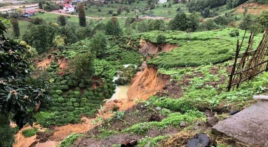 Rize'de heyelan riski taşıyan alanlar belirlendi