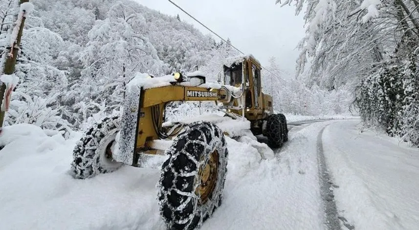 Rize'de 19 köye ulaşım sağlanamıyor