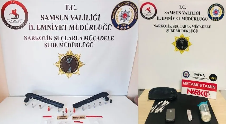 Samsun'da uyuşturucu operasyonlarında 33 şüpheli yakalandı