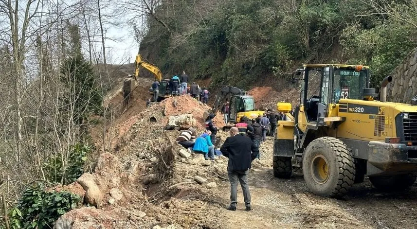 Trabzon’da içme suyu isale hattı çalışması sırasında göçük: 3 ölü 