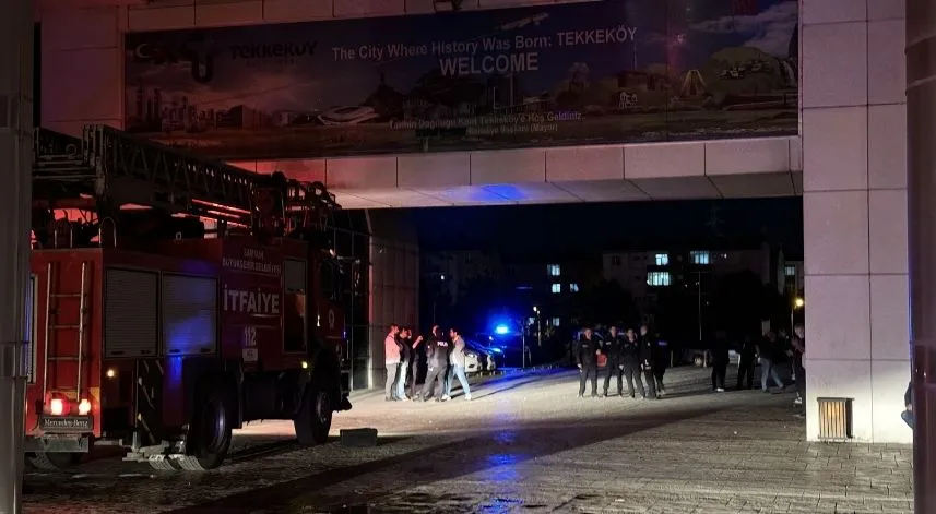 Samsun'da belediye binasında çıkan yangın söndürüldü