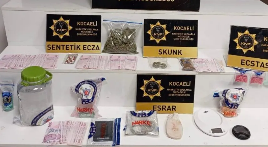 Kocaeli'de uyuşturucu operasyonu: 2 tutuklama