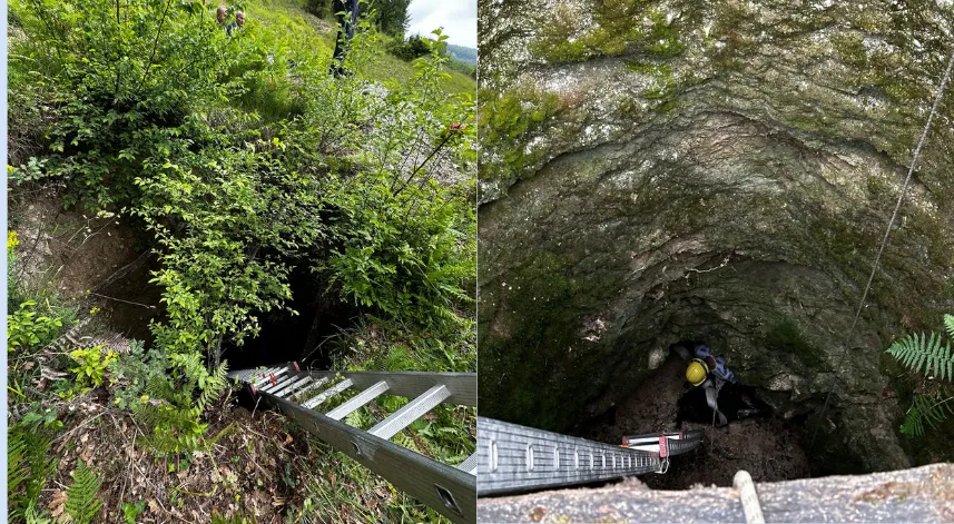 Kayıp keçi 17 metre derinliğindeki kuyuda bulundu