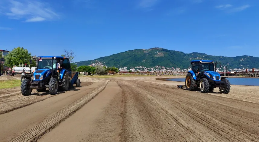 Ordu'da plajlar sezon için hazırlanıyor